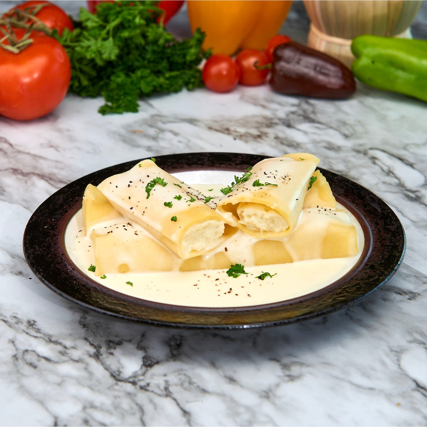 Cheese Spinach Manicotti