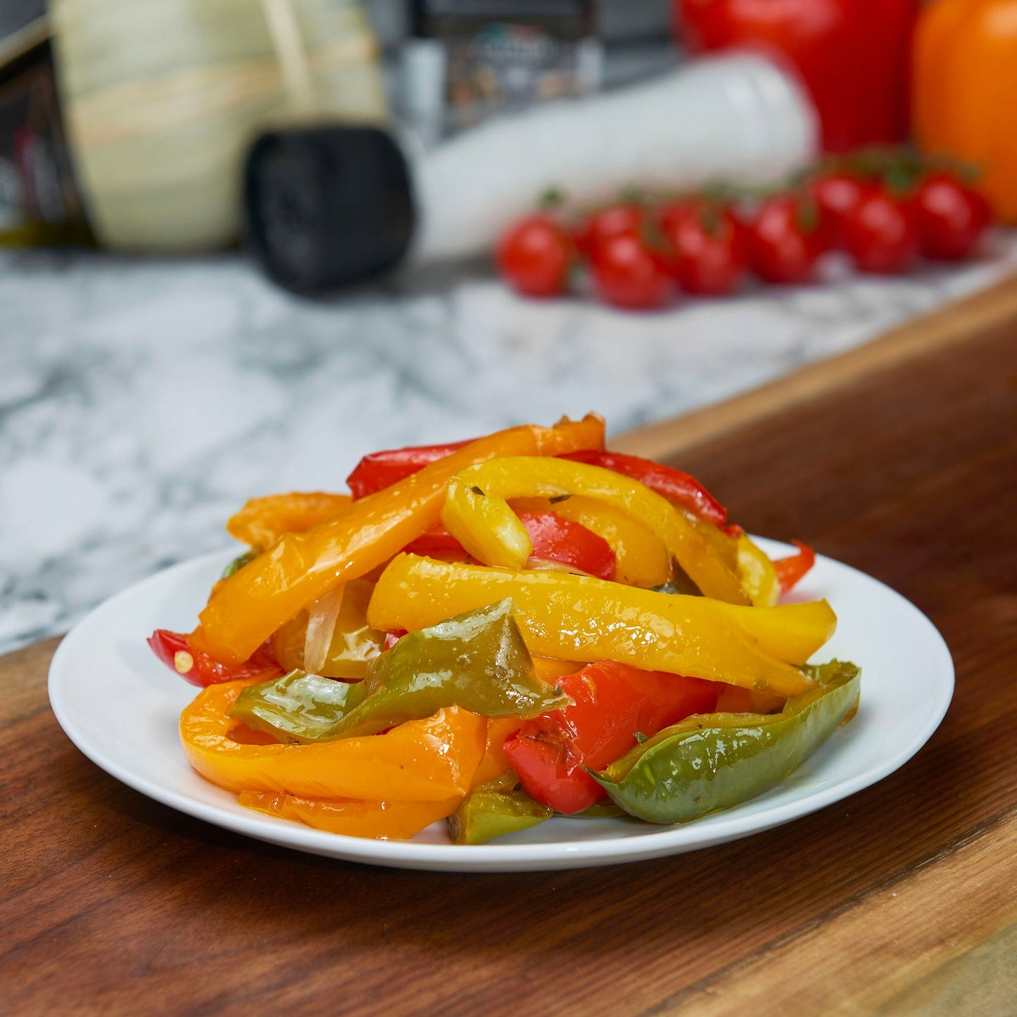 Trio Sauteed Peppers, Onions & Mushrooms