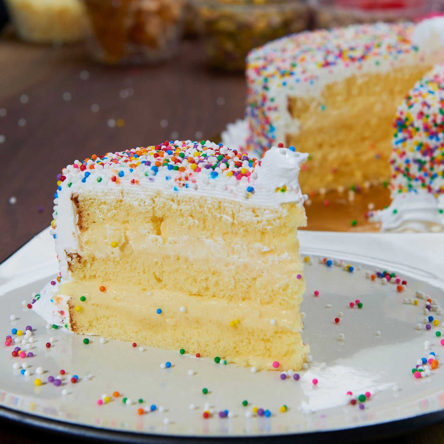 Vanilla Sprinkle Cake