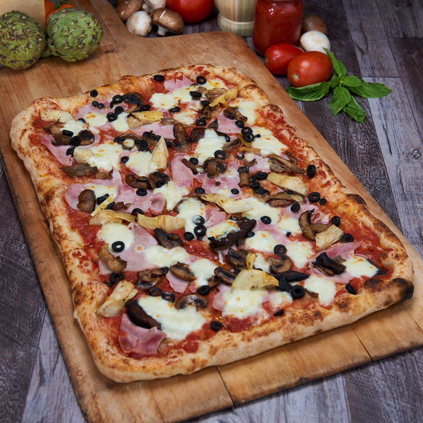 Capricciosa Pizza Party Size