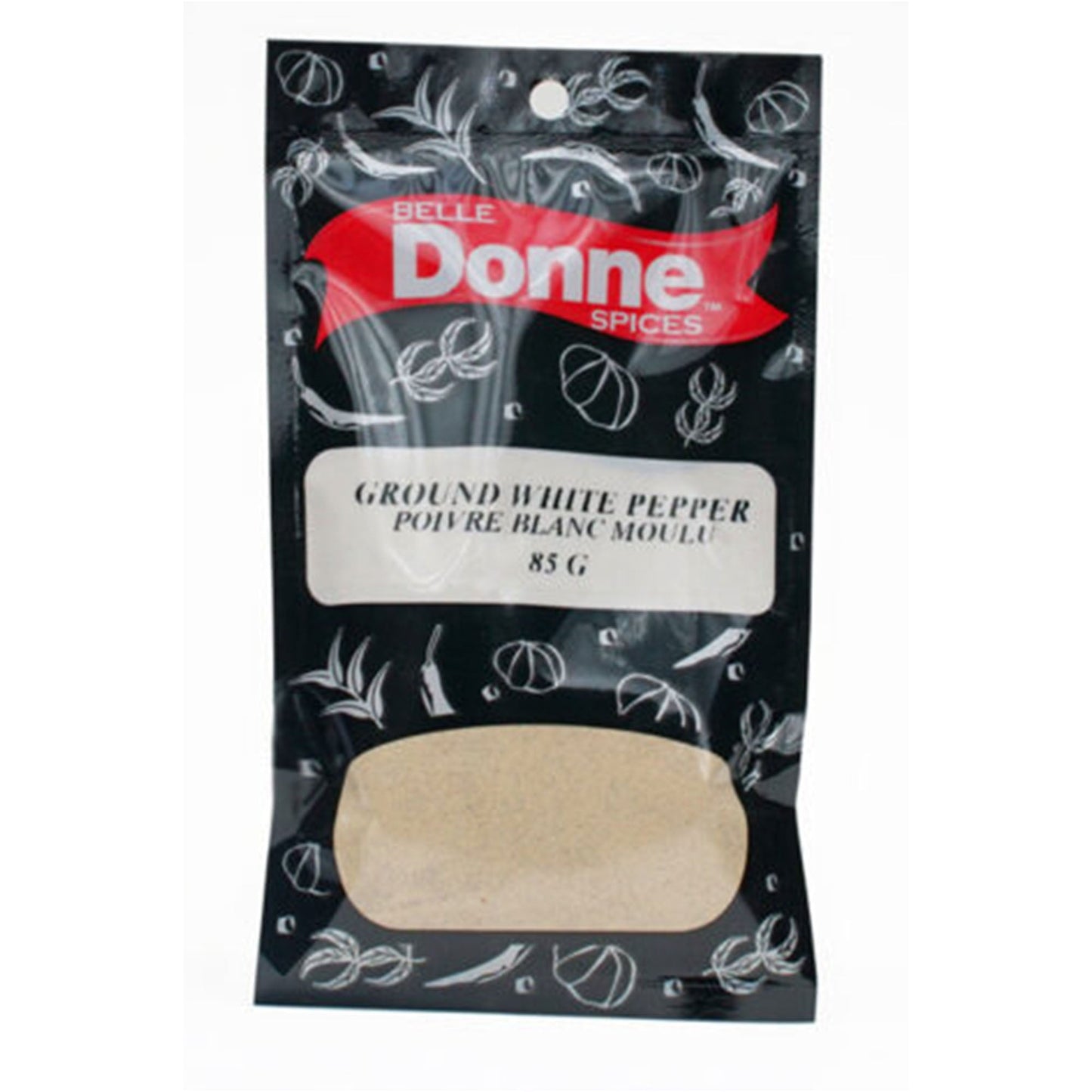Donne Ground White Pepper 85G
