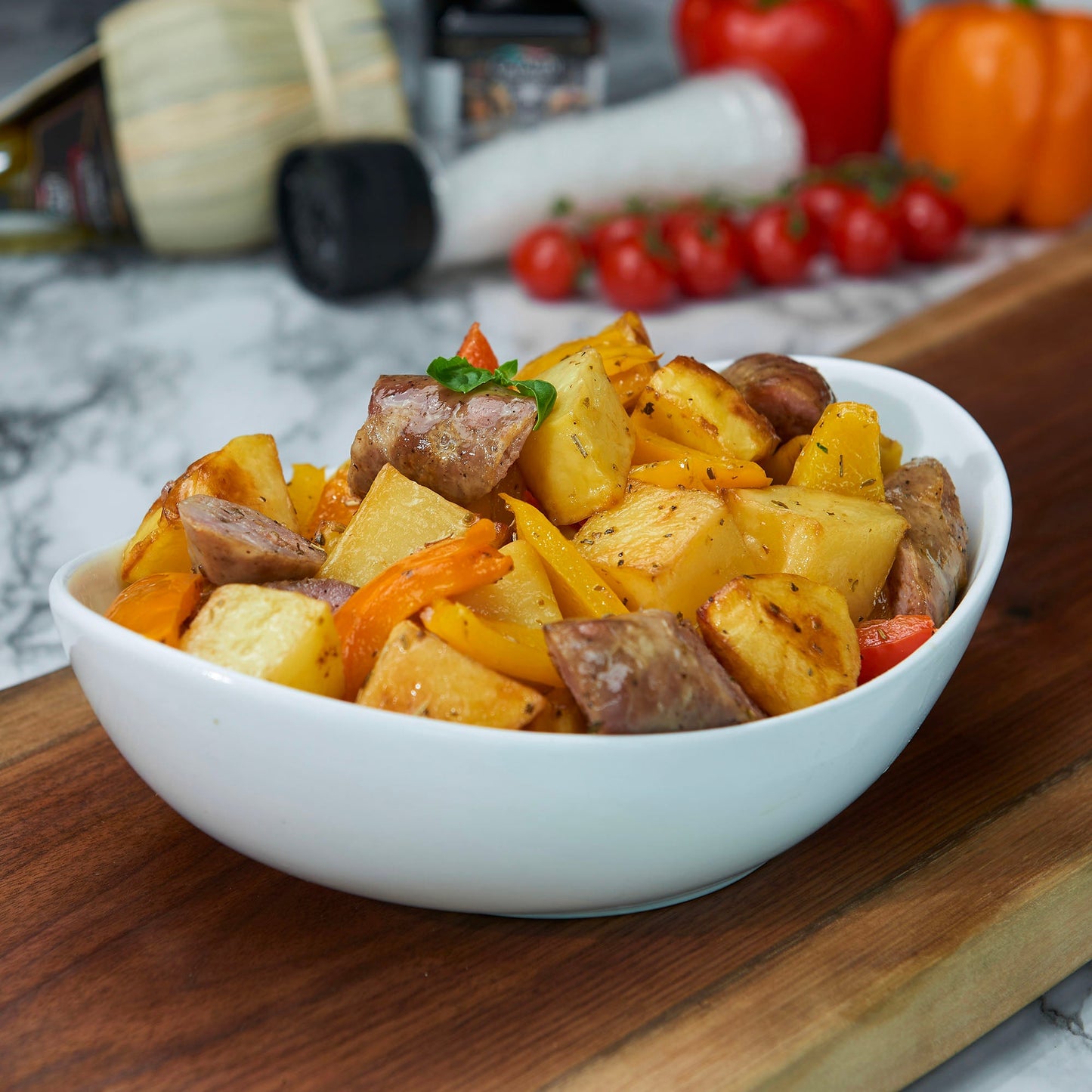 Sausage, Potatoes, Peppers Medley Half Pan
