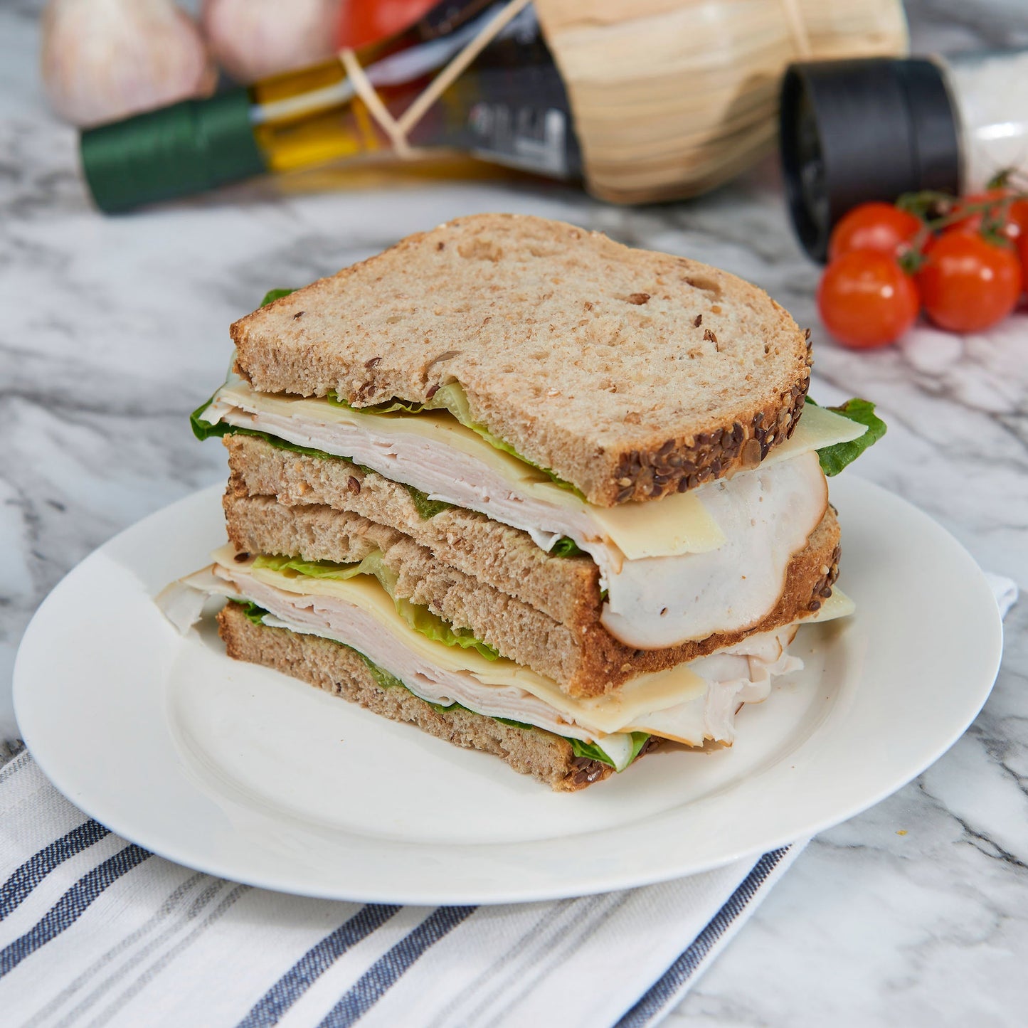 Turkey with Swiss Cheese Sandwich