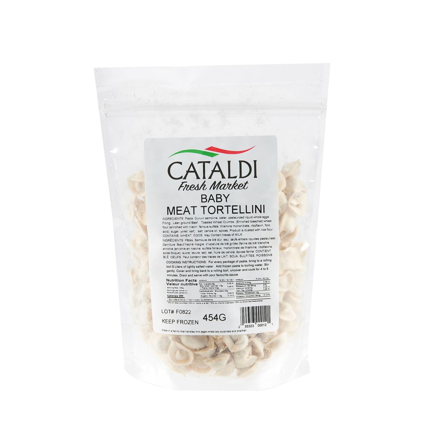 Cataldi Frozen Baby Meat Tortellini 454g