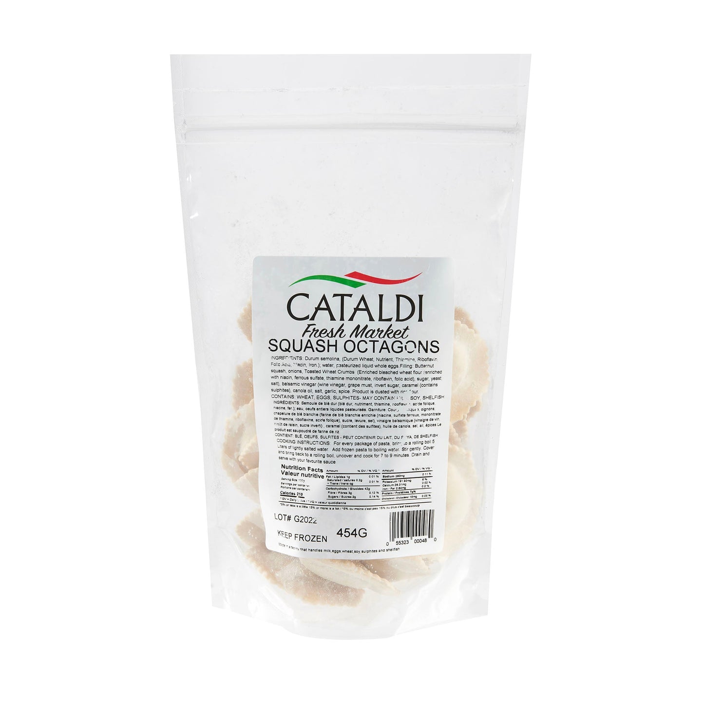Cataldi Frozen Squash Octagons 454g