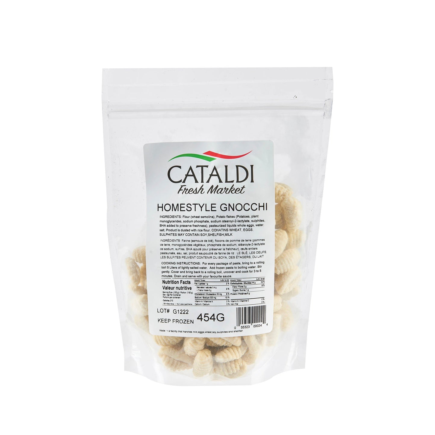 Cataldi Frozen Homestyle Gnocchi 454g