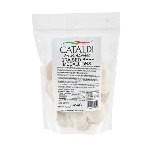 Cataldi Frozen Braised Beef Medallions 454g