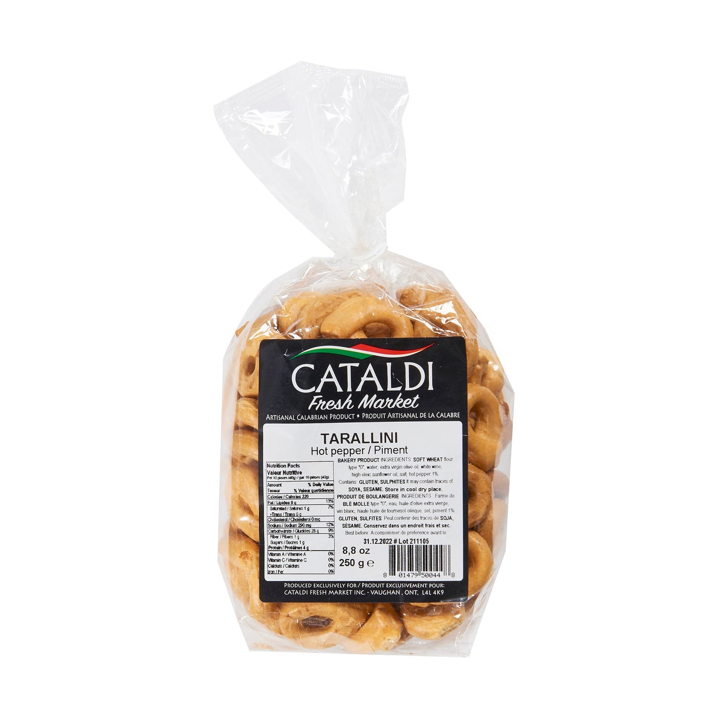 Cataldi Tarallini Hot Pep 250G