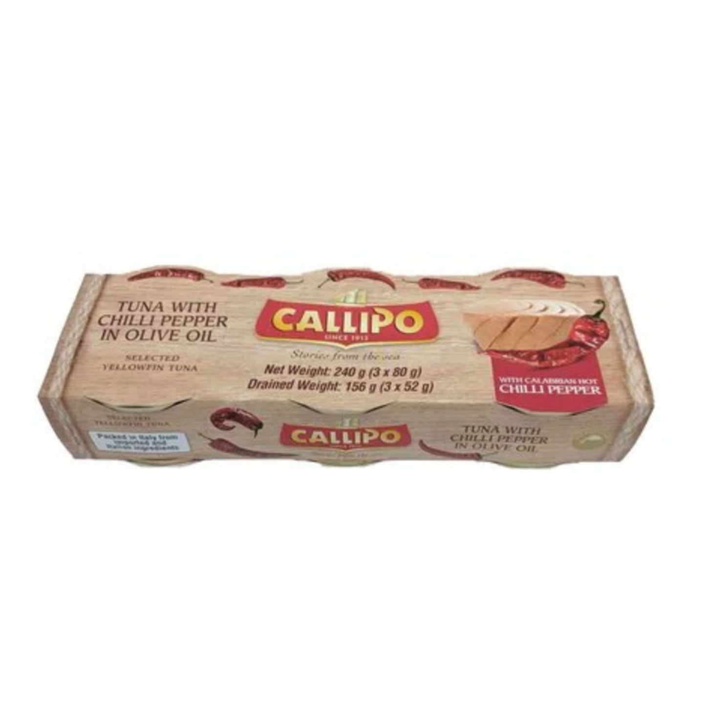 Callipo Tuna Oil Spicy 3X80G