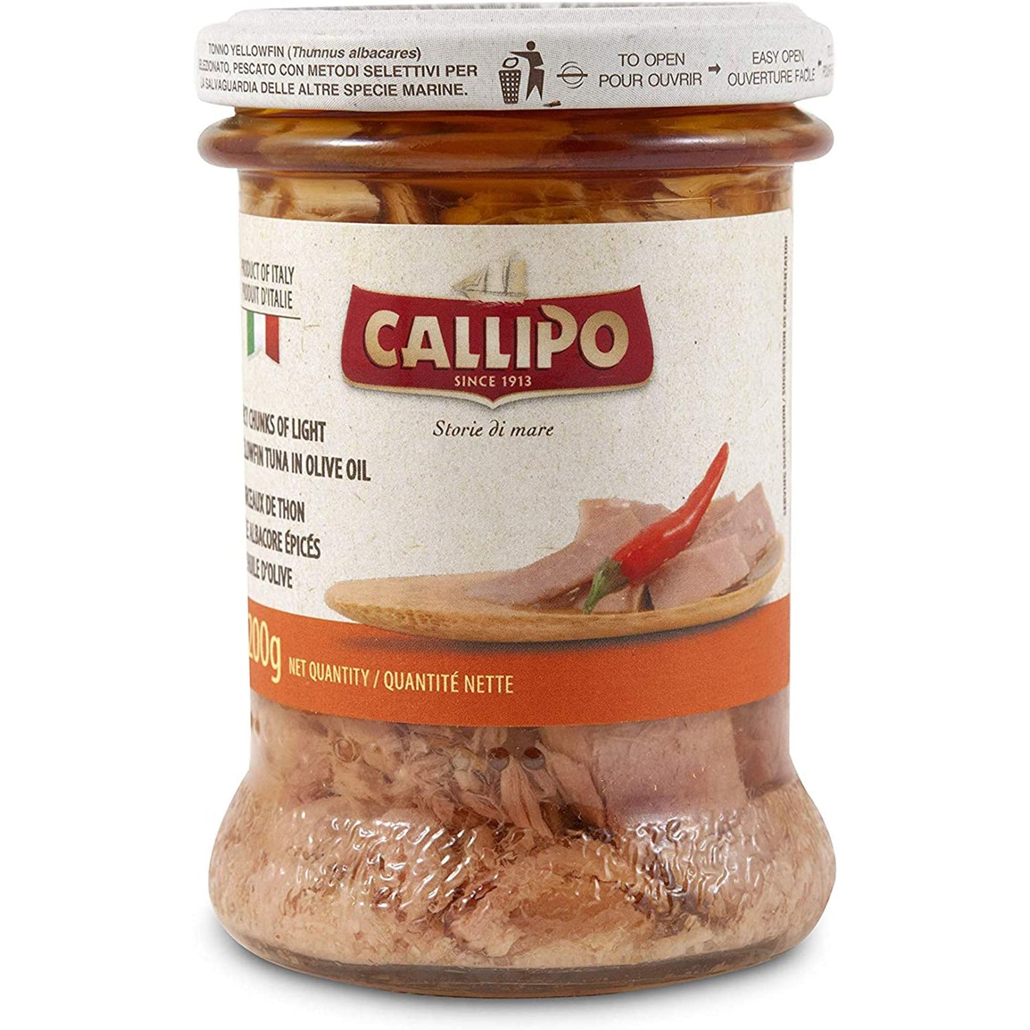 Callipo Tuna Glass Hot 200G