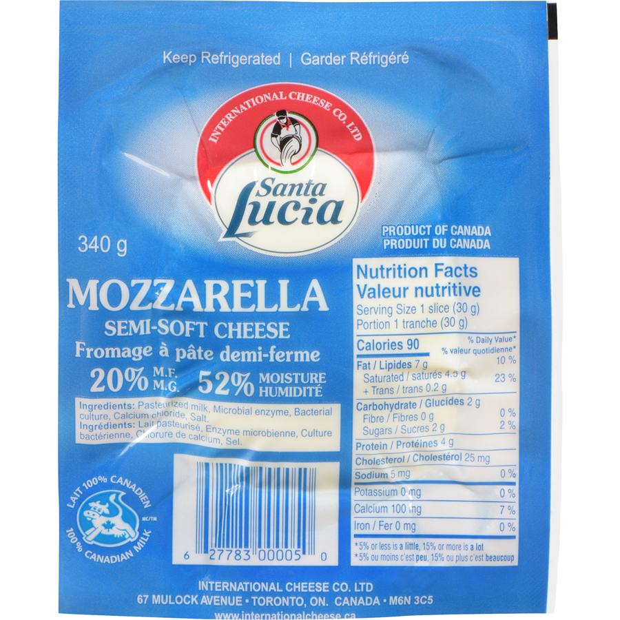 Santa Lucia Mozzarella 340gr