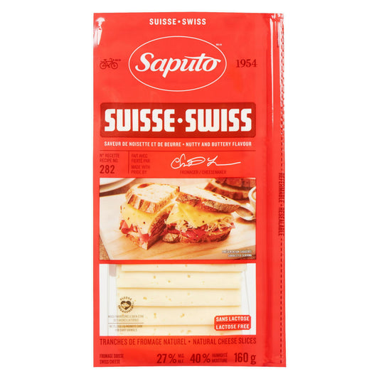 Saputo Swiss Slice Cheese 160gr