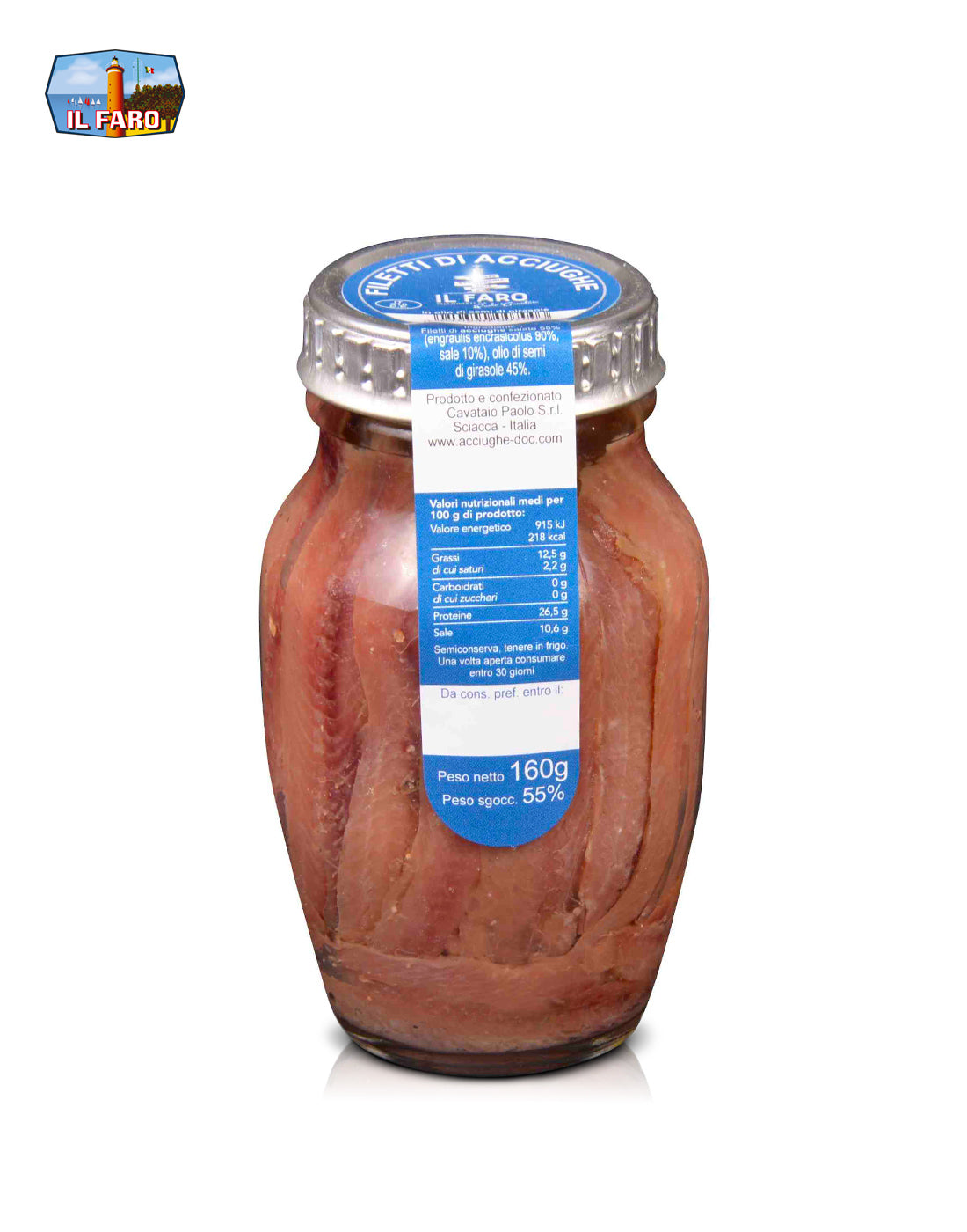 Il Faro Anchovies 160gr