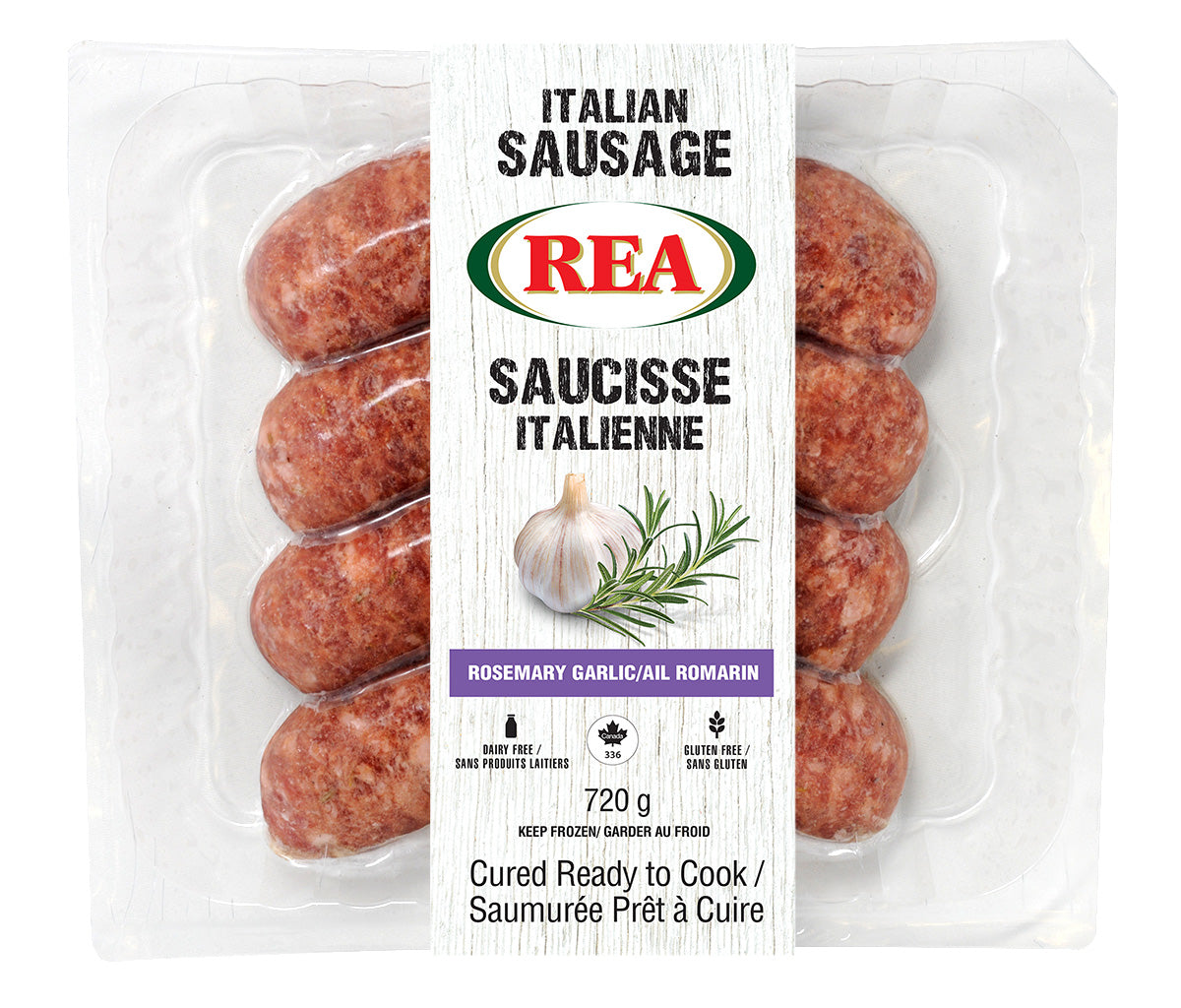 Rea Frozen Sausages Rosemary & Garlic