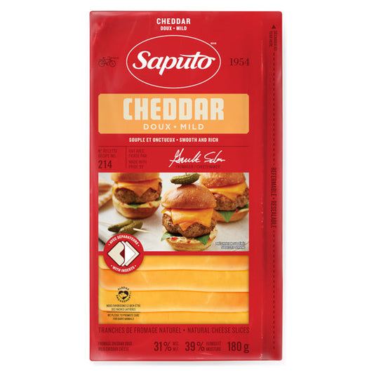 Saputo Cheddar Slice Cheese