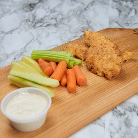 Chicken Fingers and Vegetable Sticks