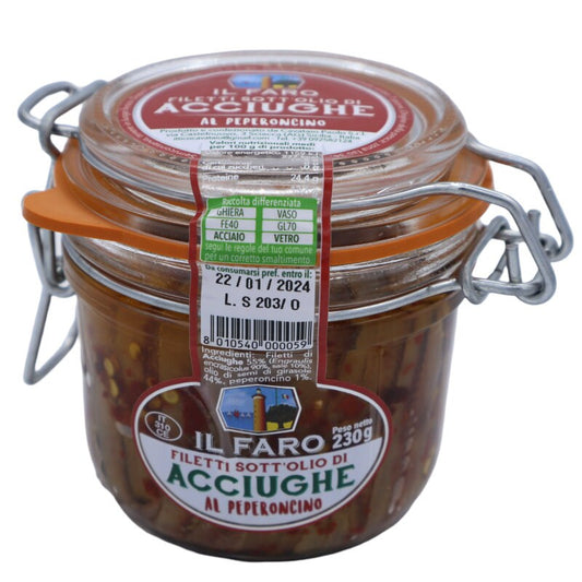 Il Faro Anchovies Hot 230gr