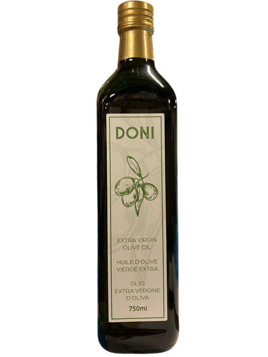 A bottle of Doni Extra Virgin Olive Oil from Cataldi Fresh Market