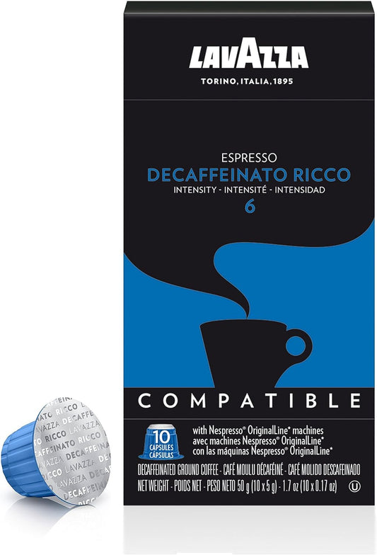 Lavazza Decaffeinato Ricco Nespresso 10-pack