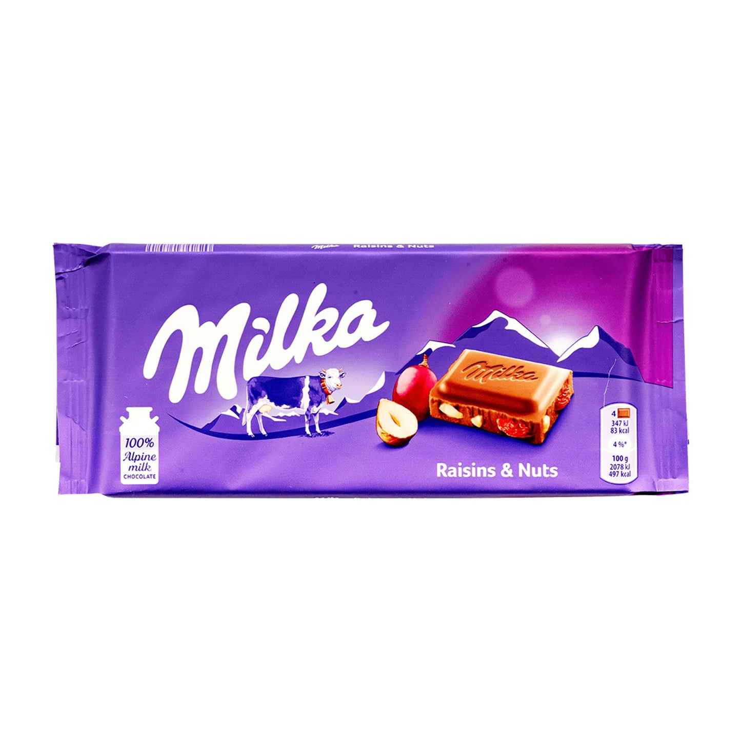 Milka Choco Raisin & Nuts 100G
