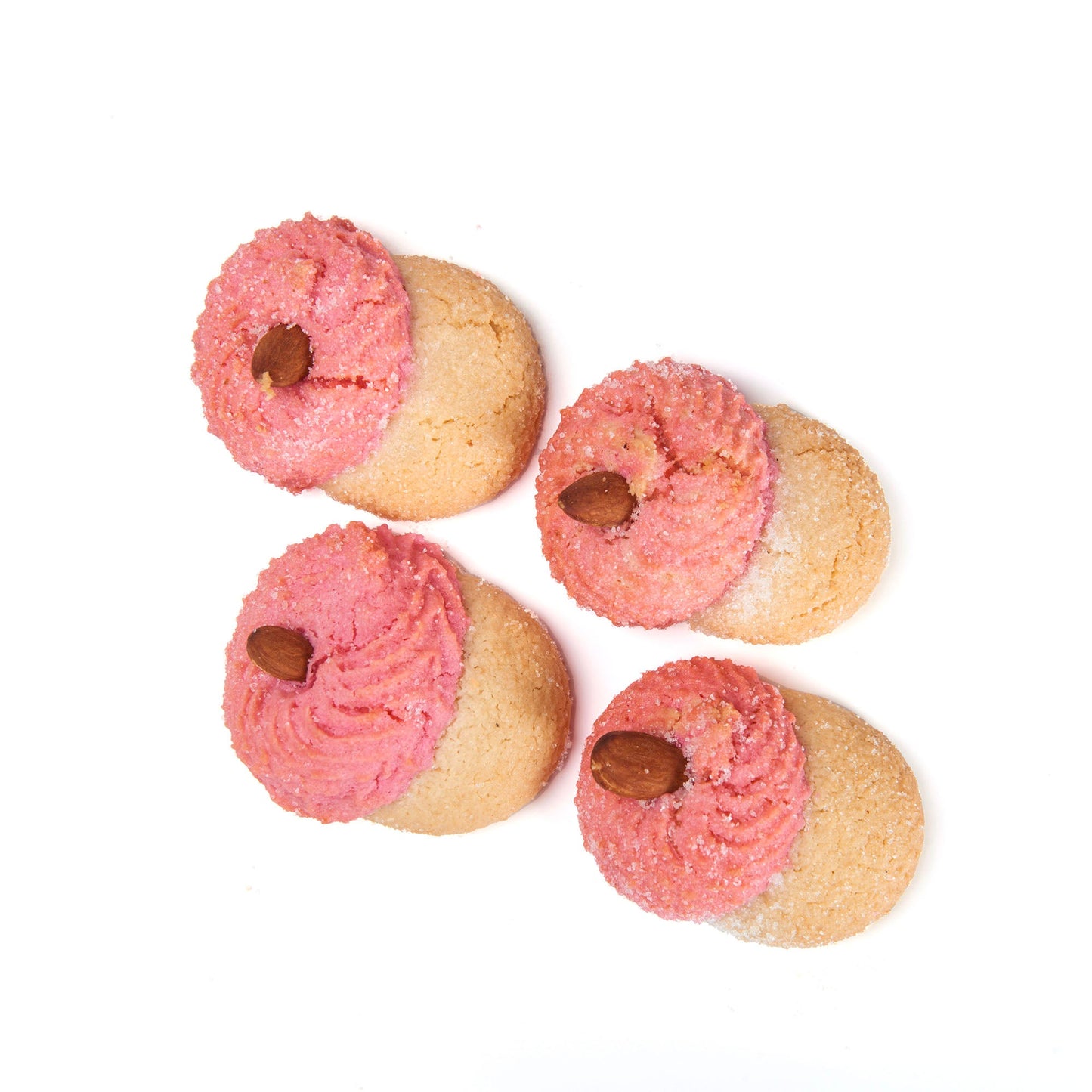 Pink Almond Cookies