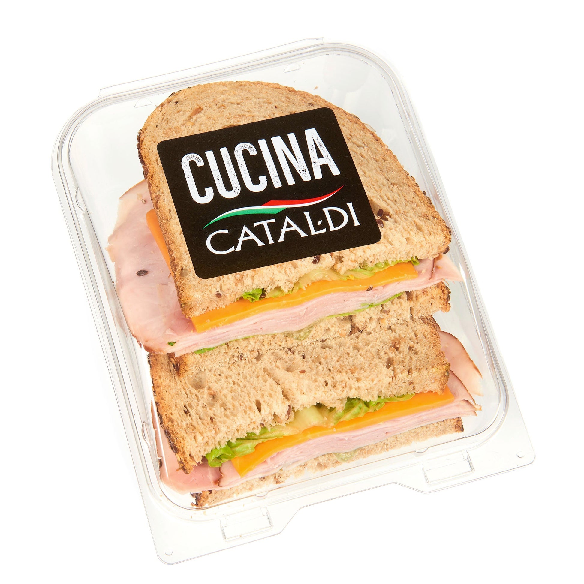 Ham and Cheddar Cheese Sandwich
