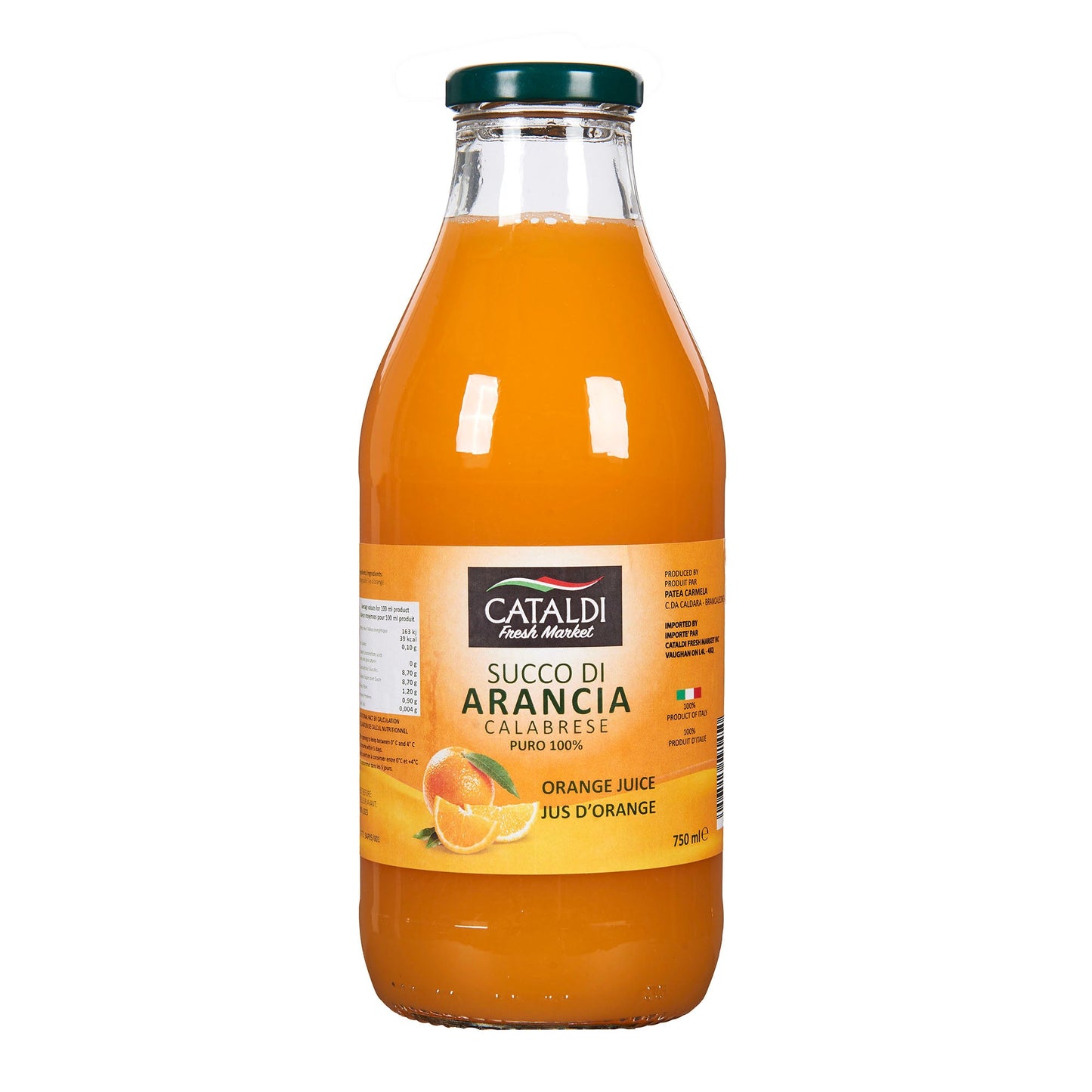 Cataldi Orange Juice 750 mL