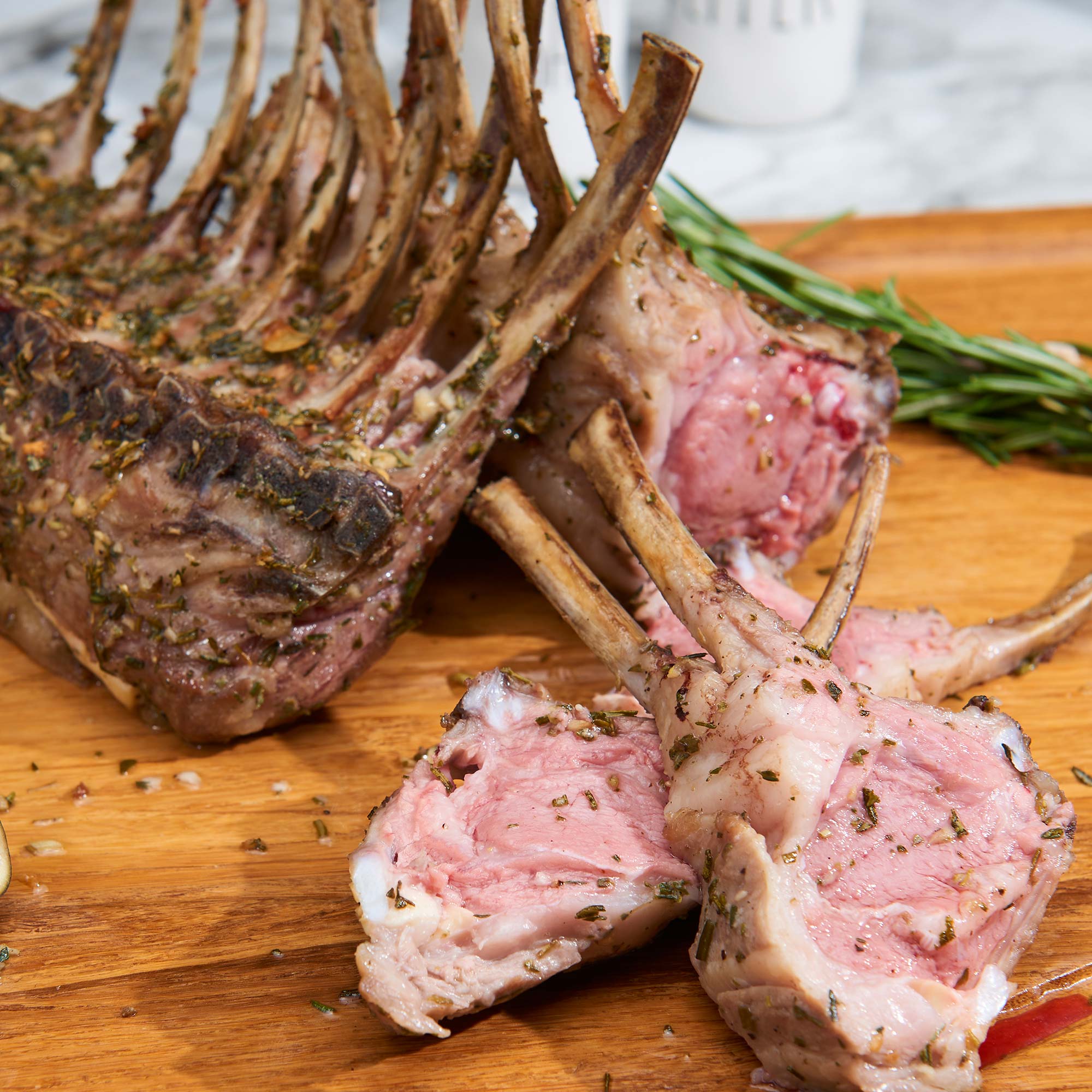 Lamb Rack Price Herb Roasted Ontario Lamb Rack – Cataldi Fresh Market Inc.