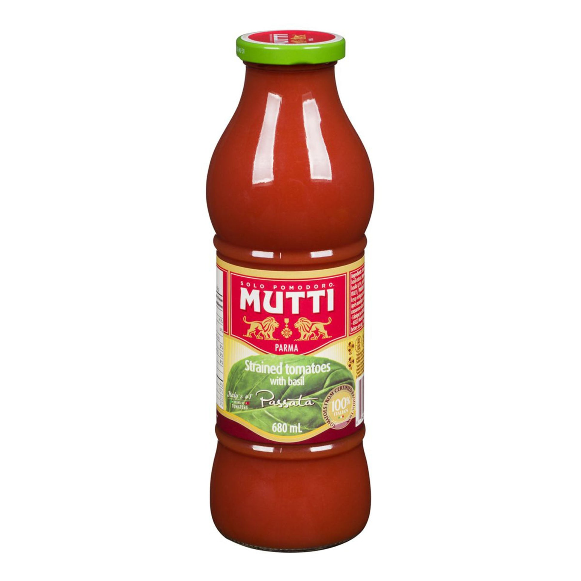 Mutti Passata Basil 680Ml