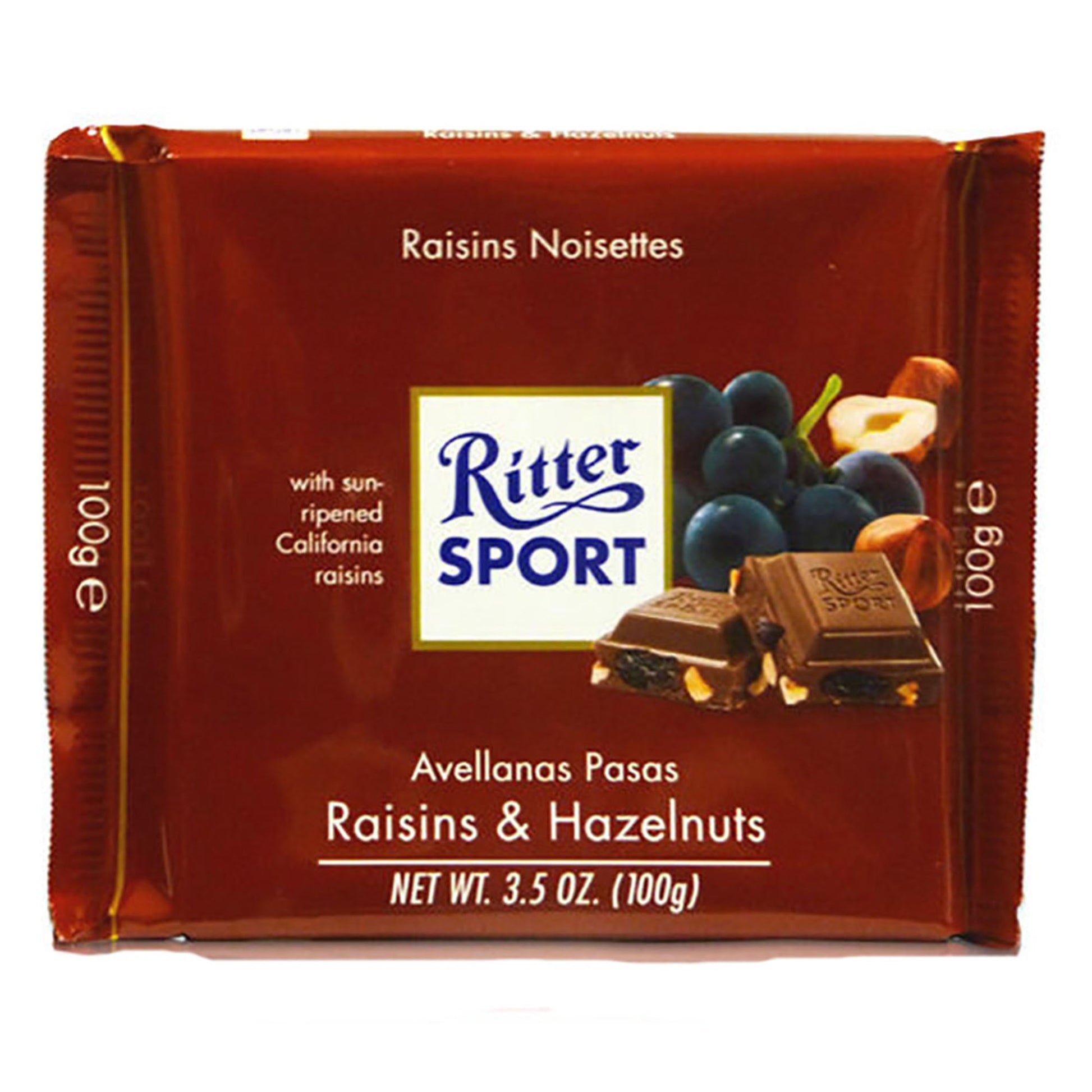 Ritter Raisins & Hazelnut 100G