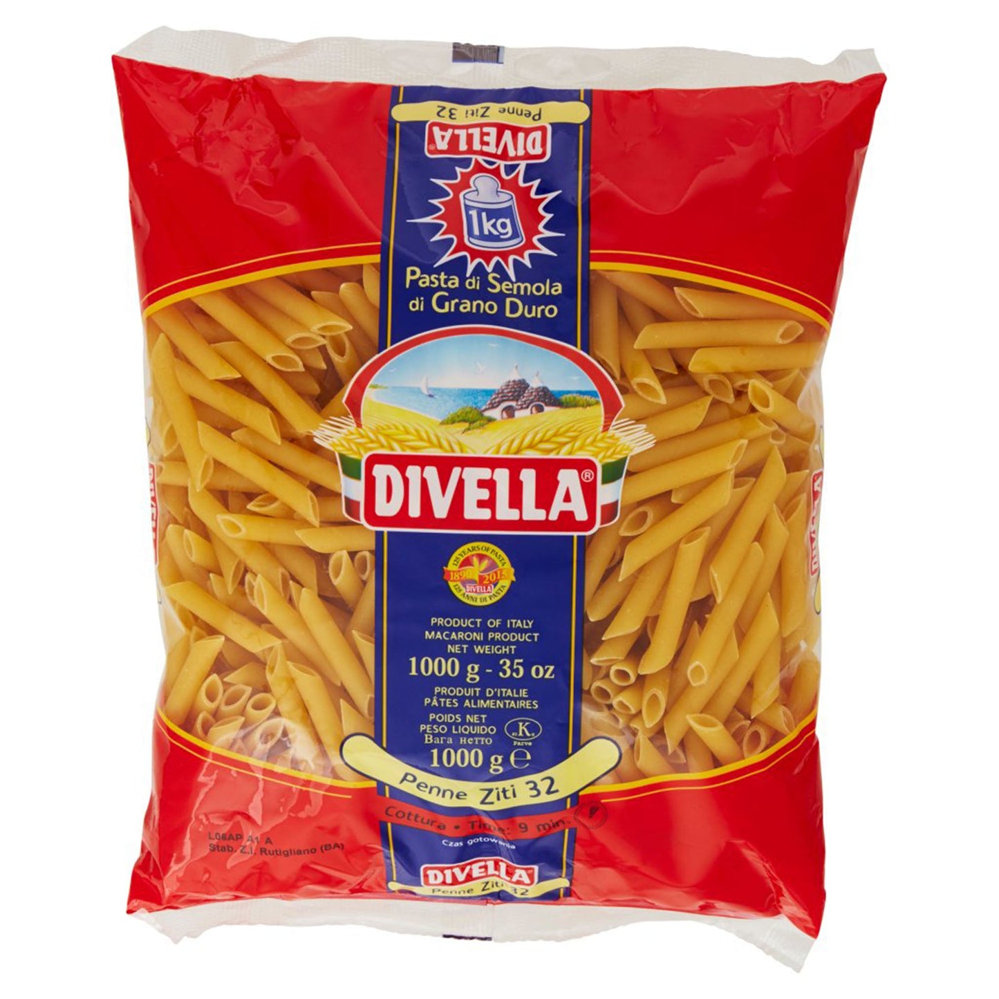 Divella #32 Penne Ziti