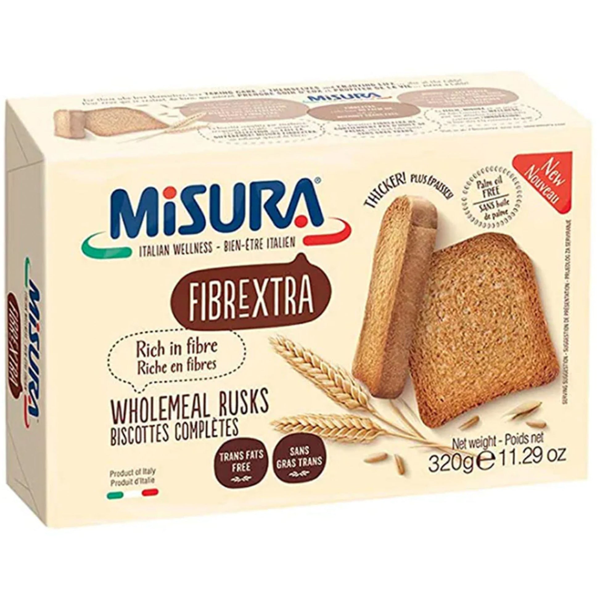 Misura Fibrextra Rusks 320G