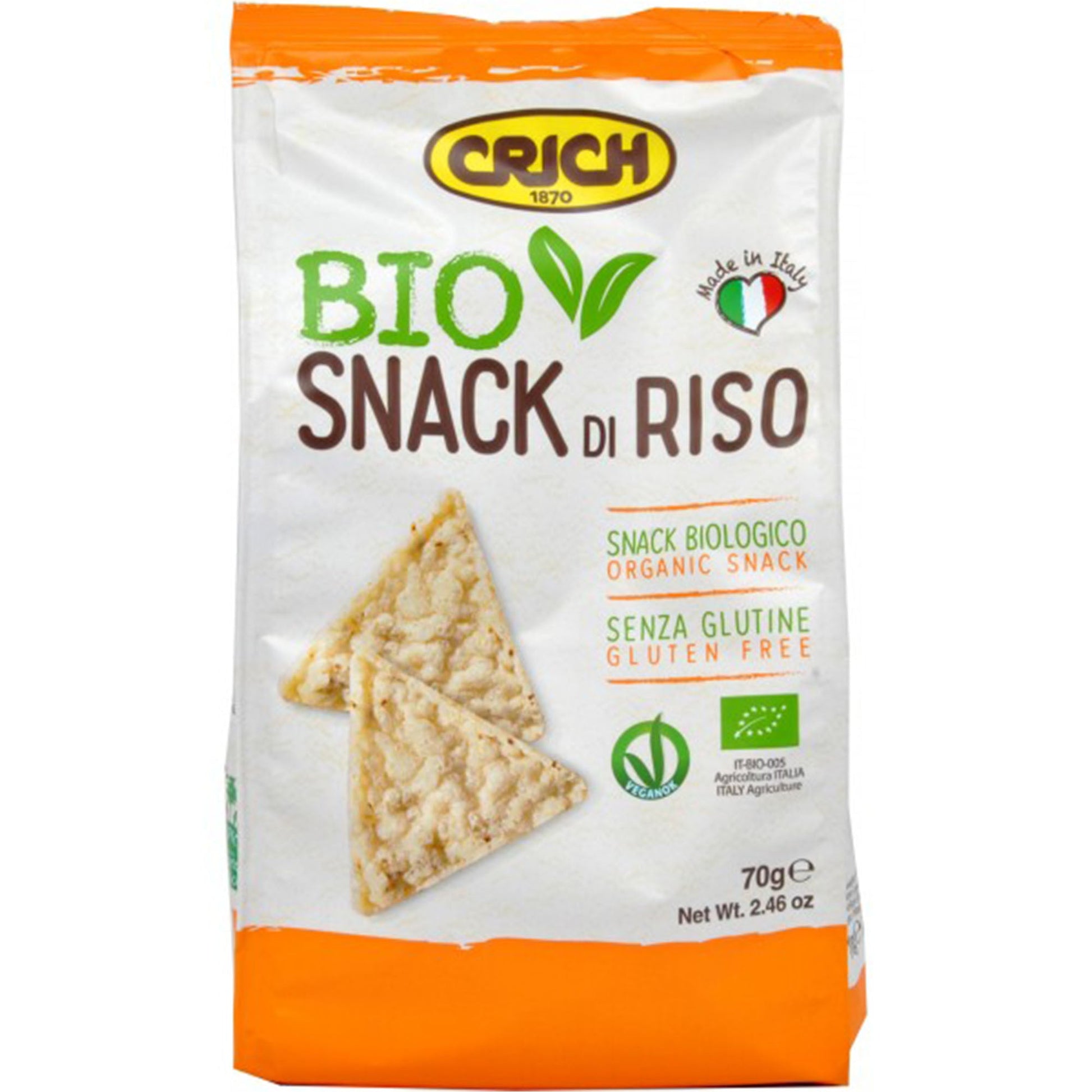 Crich Snack Riso Org Gf 70G