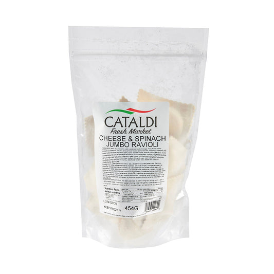 Cataldi Frozen Cheese and Spinach Jumbo Ravioli 454g