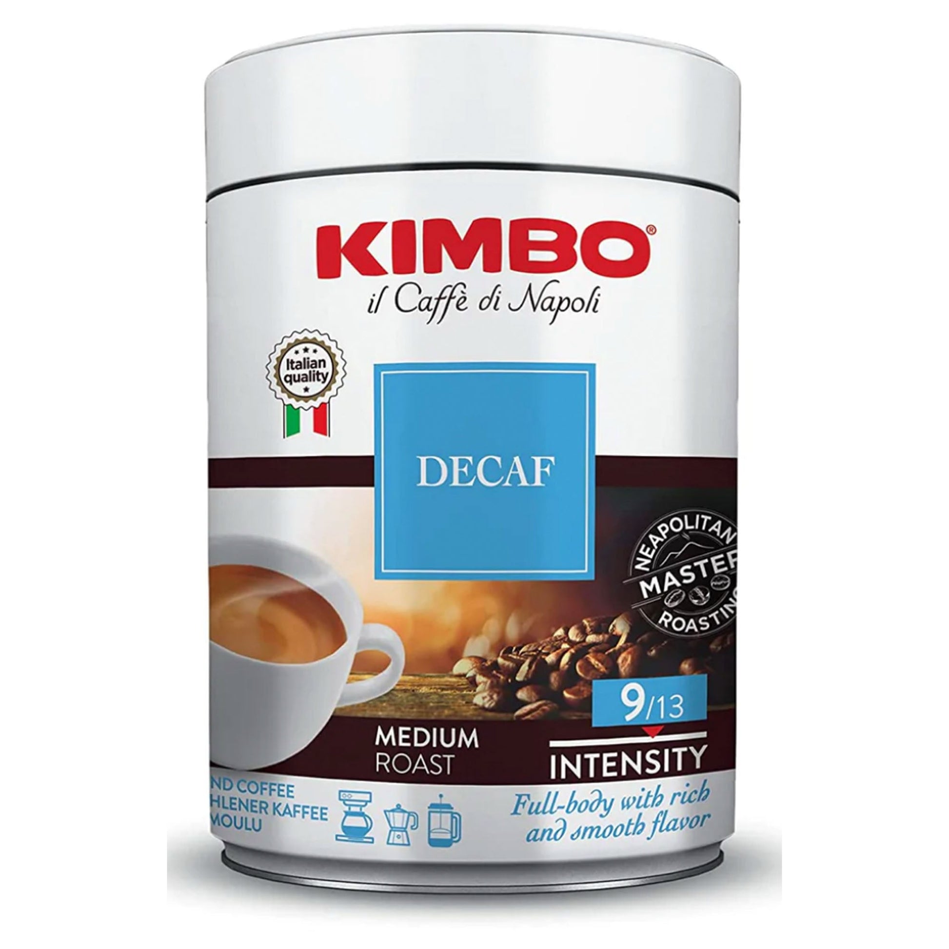 Kimbo Decaf Tin 250G