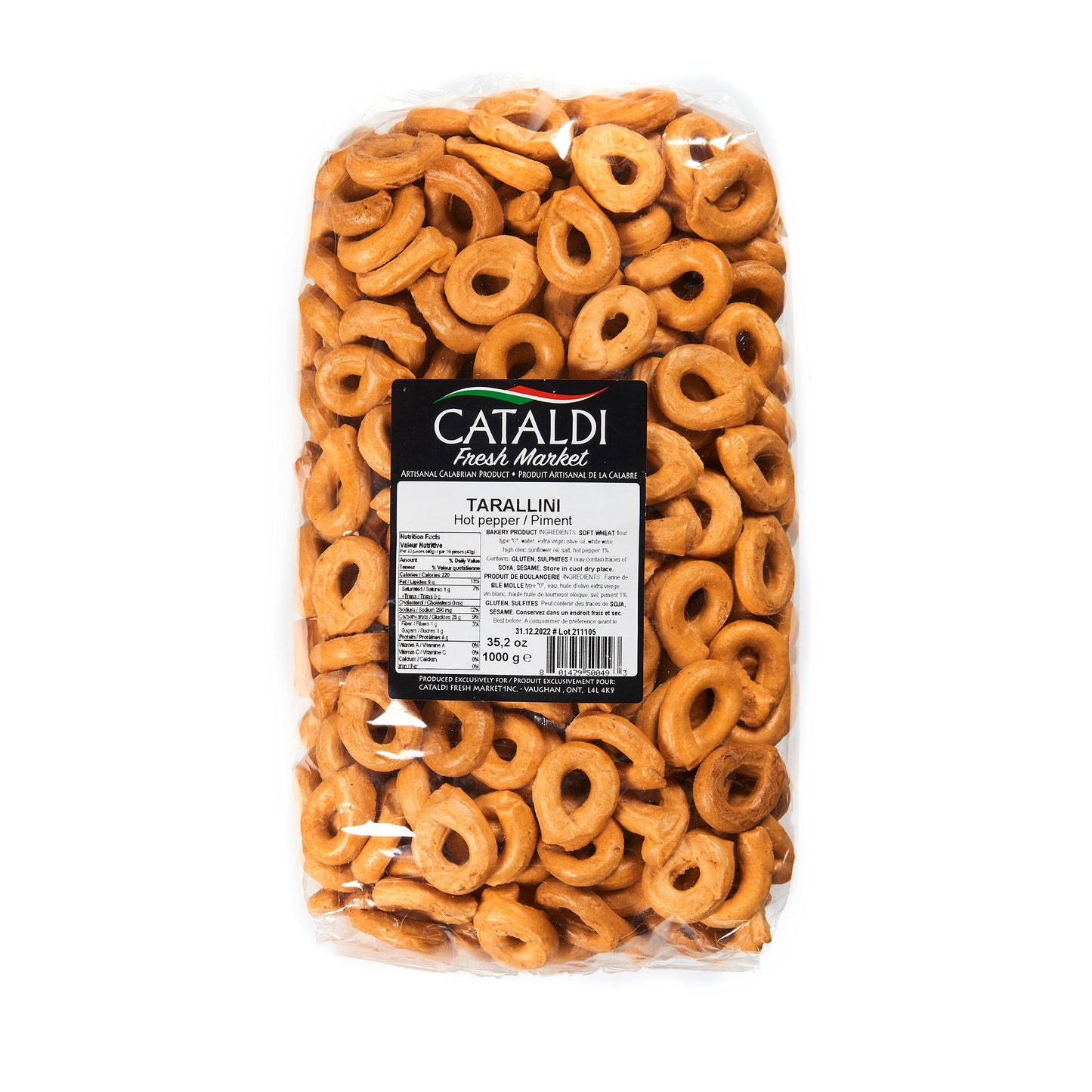 Cataldi Tarallini Hot Pep 1Kg