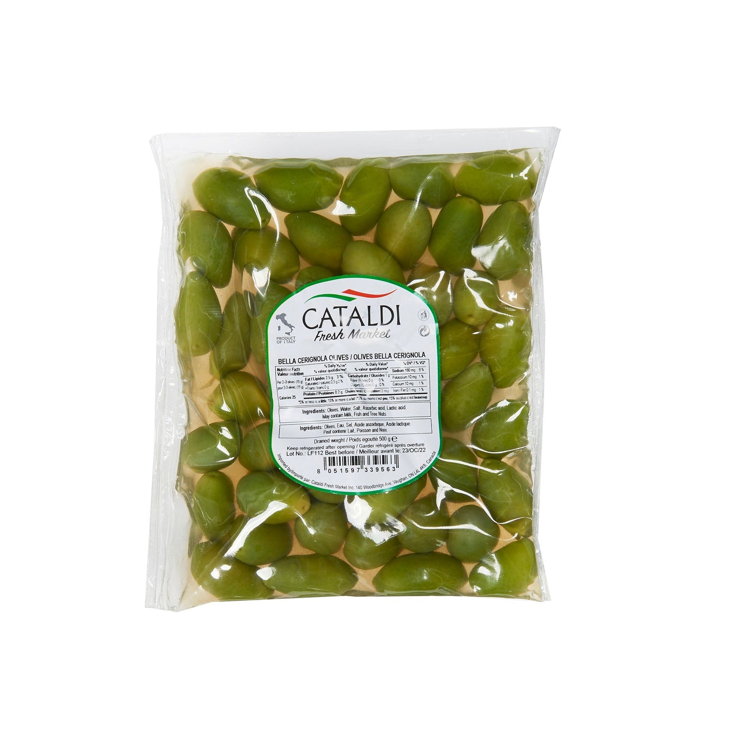 Cataldi Olives Cerignola 500g